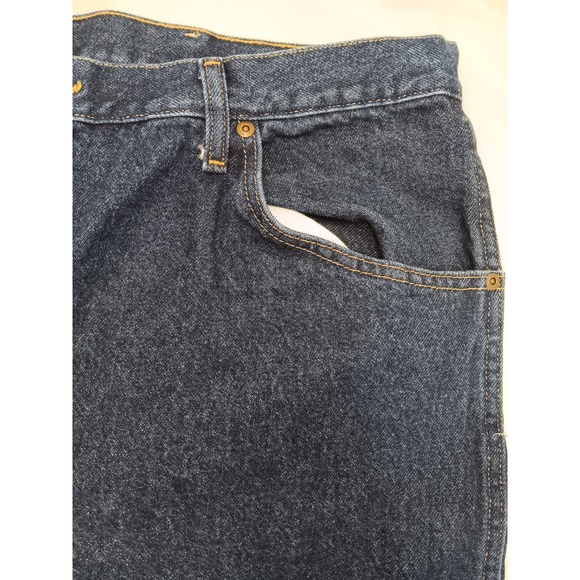Wrangler Premium Quality Men's Regular Fit Dark Wash Denim‎ Jeans 42x30 - Picture 3 of 11